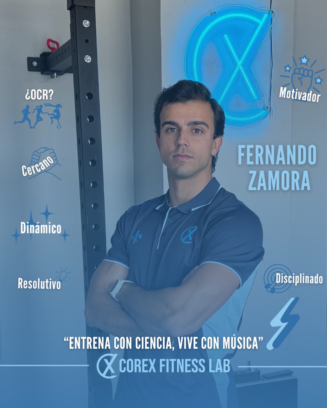 Fernando Zamora, entrenador en CoreX Fitness Lab