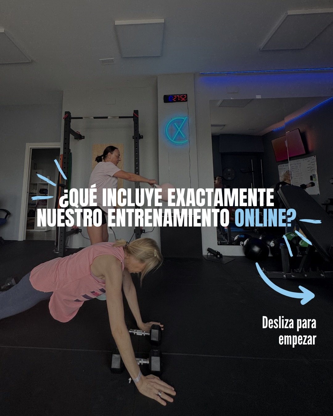 Entrenamiento en grupo reducido en el centro CoreX Fitness Lab